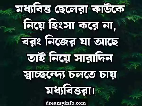 মধ্যবিত্ত ছেলেদের কষ্টের স্ট্যাটাস