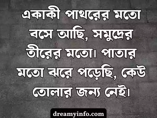 একাকিত্ব নিয়ে ক্যাপশন