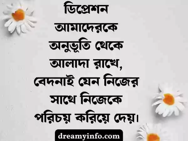 ডিপ্রেশন স্ট্যাটাস বাংলা