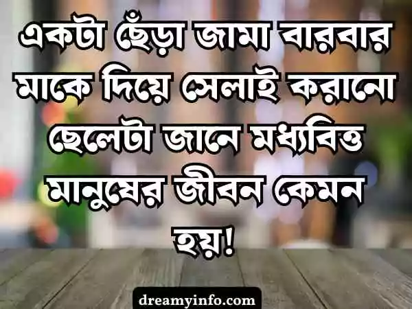 মধ্যবিত্ত ছেলেদের কষ্টের স্ট্যাটাস