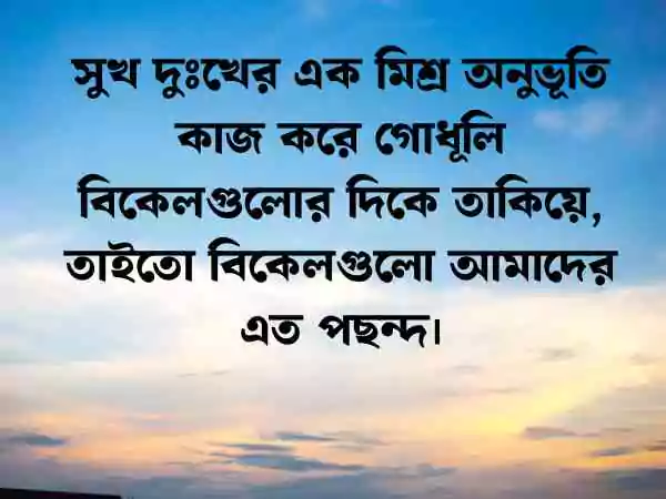 বিকেল নিয়ে ক্যাপশন